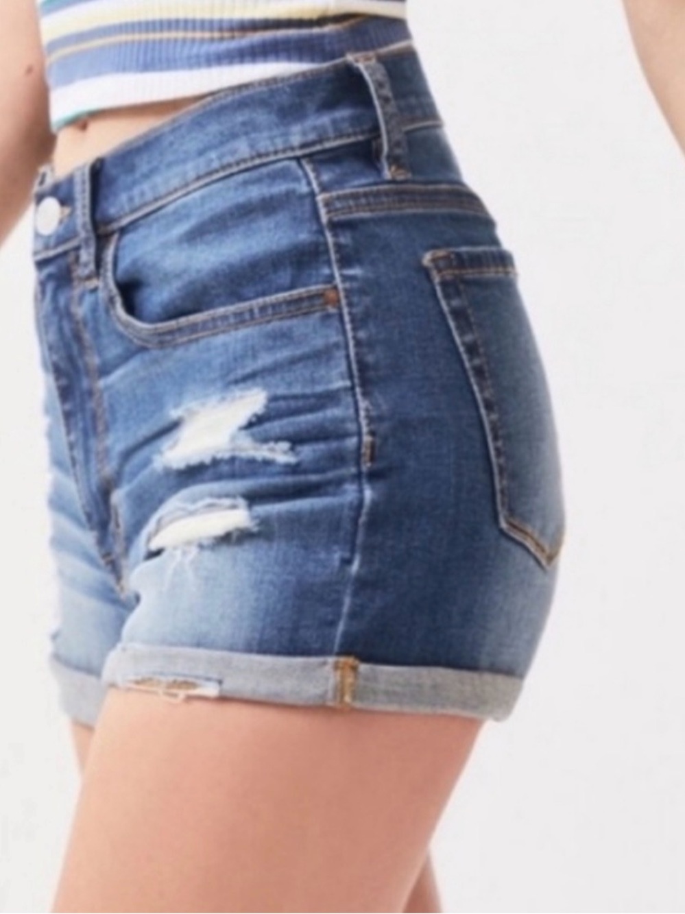 PacSun‎ The Shortie distressed Denim Shorts - Picture 5 of 5